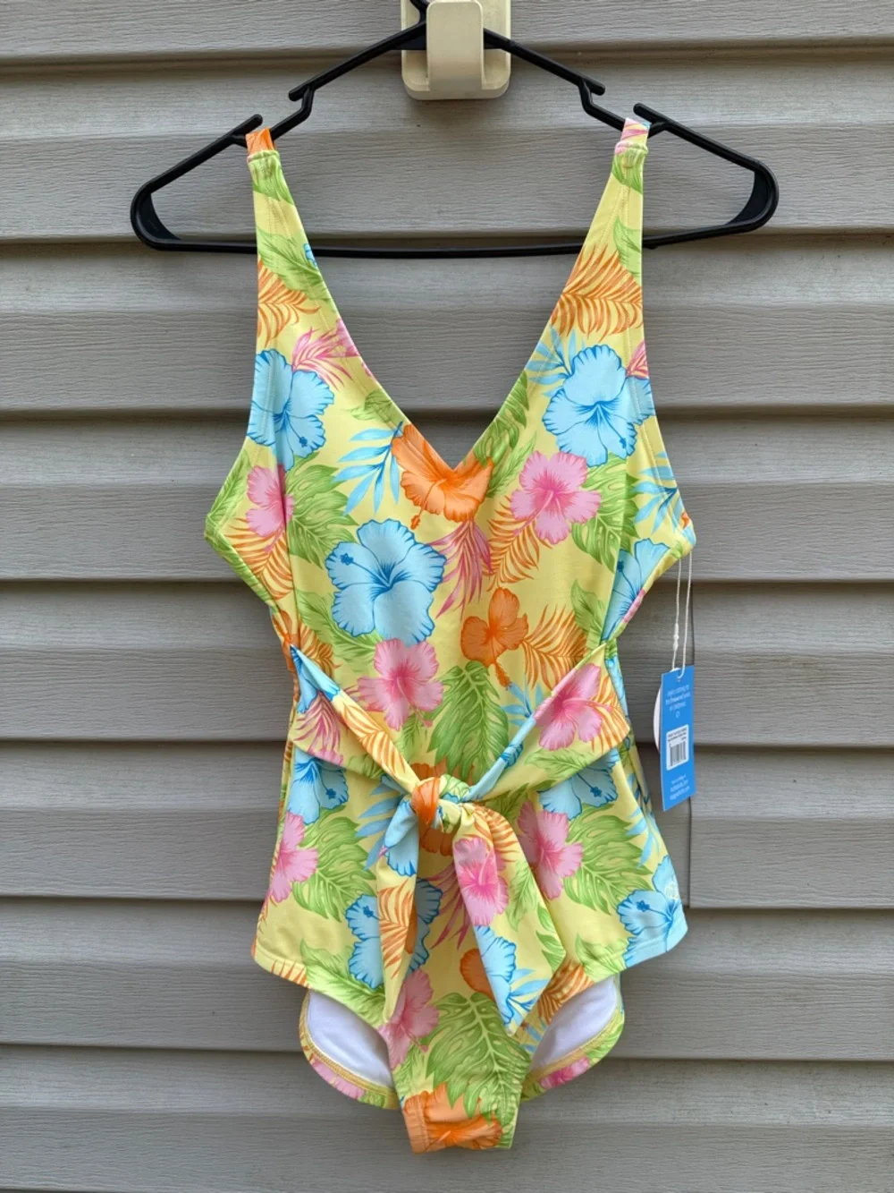 Ruffle Butts | Ruggedbutts NWT Happy Hula Tie Waist V-neck One Piece Suit Small